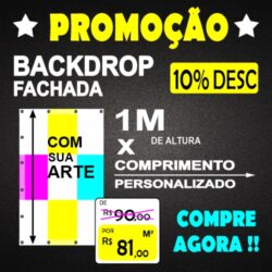 BACKDROP  PERSONALIZADO 1M DE ALTURA