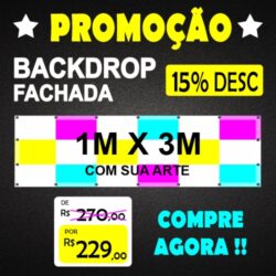 BACKDROP - 1M X 3M MEDIDA PADRÃO