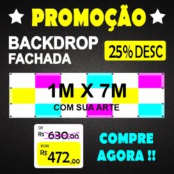 BACKDROP - 1M X 7M MEDIDA PADRÃO