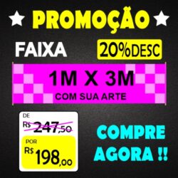 FAIXA MEDIDA - 1M X 3M PADRÃO
