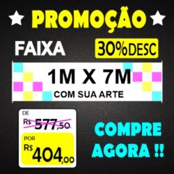 FAIXA MEDIDA - 1M X 7M PADRÃO