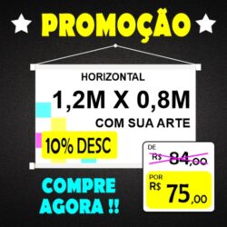 BANNER MEDIDA PADRÃO HORIZONTAL - 1,2M X 0,8M