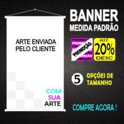 BANNER - ARTE PERSONALIZADA - MEDIDA PADRÃO - 5 OPÇÕES