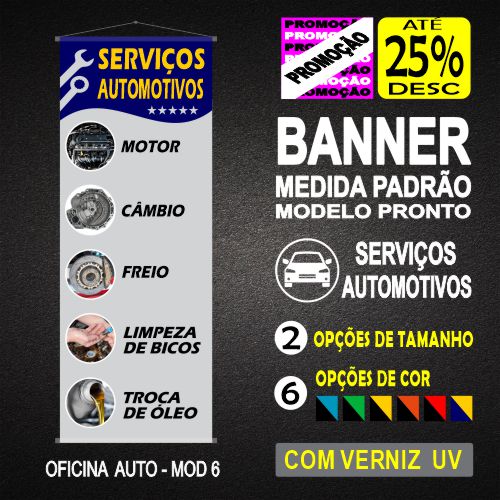BANNER MEDIDA PADRÃO - OFICINA MECÂNICA MOD 6