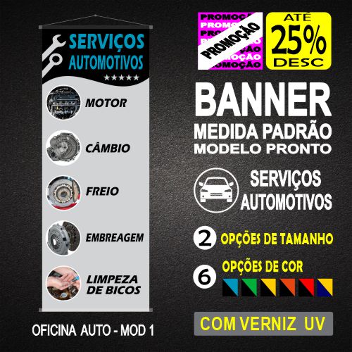 BANNER MEDIDA PADRÃO - OFICINA MECÂNICA MOD 1